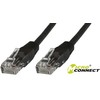 MicroConnect Patchcord U / UTP, CAT6, 0.5m Juoda, 10 vienetų (V-UTP6005SVP)