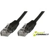 MicroConnect Patchcord U / UTP, CAT6, 0.5m Juoda, 10 vienetų (V-UTP6005SVP)