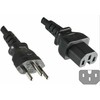 MicroConnect Maitinimo laidas „Swiss“ – C15 1,8 m. Šveicariškas J tipo – C15