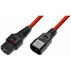Kabelis zasilający MicroConnect Powercord C13 IEC Lock - C14