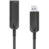 Kabelis USB MicroConnect USB-A - USB-A 25 m Juodas (Premium Optic fiber USB 25m,)