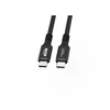 Kabelis USB MicroConnect USB-C - USB-C 0.15 m Juodas (Premium USB-C cable 0,15m)