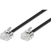 MicroConnect RJ-11 / RJ-11 (M / M) 6 m juodas (MPK186)