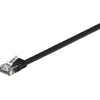 MicroConnect RJ-45 kt.6 U / UTP Juodas 10m (V-UTP610S- FLAT)