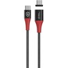 Kabelis USB MicroConnect USB-C - USB-C 1.5 m Juodai-raudona (Safe Charge Magnetic USB-C to)