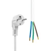 MicroConnect „Schuko“ maitinimo kabelis su atviru galu, 5 m, baltas