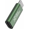 Įkroviklis MicroConnect Smart Charge USB-C przejściówka do kabli USB-C 100W Žalias