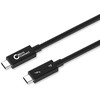 Kabelis USB MicroConnect Thunderbolt - USB-C 0.5 m Juodas (TB4005)