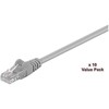 „MicroConnect U/UTP CAT5e“ 2m pilkas/levandų spalvos