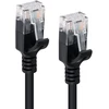 MicroConnect U / UTP CAT6 0.3 m Juodas plonas (V-UTP6003S-SLIM)