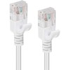 MicroConnect U/UTP CAT6 1.5M Baltas Slim