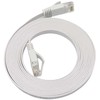 MicroConnect U/UTP CAT6A 1M Baltas Flat