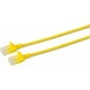 MicroConnect U/UTP CAT6A Slim 0.5M Geltona