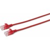 MicroConnect U/UTP CAT6A Slim 1M Raudona