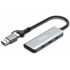 USB MicroConnect USB-C 3.2 Gen 1 4 prievadų šakotuvas