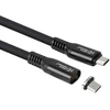 Kabelis USB MicroConnect USB-C - USB-C 0.15 m Juodas (USB-C to USB-C cable 0,15m)