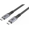 Kabelis USB MicroConnect USB-C - USB-C 1.5 m Juodas (USB3.2CC01.5)