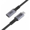 Kabelis USB MicroConnect USB-C - USB-C 0.5 m Juodai-sidabrinė (USB3.2CC05EX)