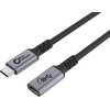 Kabelis USB MicroConnect USB-C - USB-C 0.5 m Juodai-sidabrinė (USB3.2CC05EX)