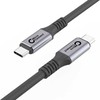 Kabelis USB MicroConnect USB-C - USB-C 0.25 m Juodas (USB4CC025)