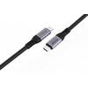 Kabelis USB MicroConnect USB-C - USB-C 1 m Juodas (USB4CC1-240W-80GBPS)