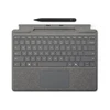 Microsoft Surface Pro 8/9/X 13" dėklas su klaviatūra ir rašikliu, anglų (JAV) išdėstymas, platinos spalvos