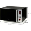 Mikrobangų krosnelė Domo DOMO DO24201C – kuchenka mikrobangų krosnelė combi 42 L