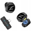 Bezprzewodowy Mikrofonas Krawatowy AWEI MK3 Duo juoda