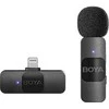 Mikrofonas BOYA BY-V1 V2.0 belaidis 2.4GHz - juoda