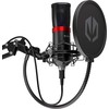 Endorfy Solum Streaming juodas kondensatorinis mikrofonas su laidu + laikiklis | USB