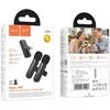 Belaidžių mikrofonų rinkinys Hoco L20A USB-C/Lightning juodas