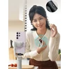 2x belaidis mikrofonas + įkrovimas Dėklas 2tx 1rx Hohem / Mic-01 / USB-c Type-c