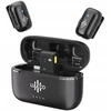 Mikrofonas Luucco MiniPods K2 USB-C juoda 2 vnt. + etui (SB11229)