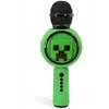 Karaoke mikrofonas LED su belaidžiu garsiakalbiu OTL Minecraft Creeper