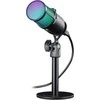 Defender GLOW GMC 400 laidinis mikrofonas su stovu STREAM srautinis RGB USB