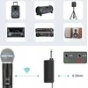 Mikrofonas Puluz 2x Wireless Dynamic Studio Mikrofonas 30 m UHF + imtuvas 6,35 mm ir 3,5 mm / PU644B