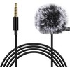 Puluz Jack Lavalier laidinis kondensatoriaus įrašymo mikrofonas 1.5 m lizdas 3.5 mm PU424