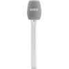 „Rode Microphones Interview Micro“, mikrofonas - baltas, rankinis adapteris „Rode Wireless Sendemodule“