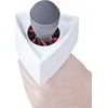 Mikrofono priedas - Rycote viengubas trikampis mikrofono vėliavėlė balta