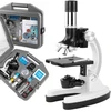 RTO optinis mikroskopas „Opticon Lab Starter“ – 1200x – 3 objektyvai + priedai – pilkas dėklas