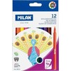 Ploni apvalūs žymekliai 12 spalvų Milan
