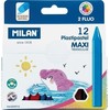 Plastipastel maxi žvakių pieštukai 12 spalvų Milan