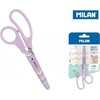 Žirklės su raštais Milan, violetinės, 13.4 cm