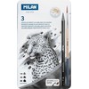 Pieštukų rinkinys 3vnt juodos spalvos+priedai 07168103C MILAN