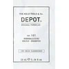 Depot 100 plaukų valymo priemonė Nr. 101 botaninis kompleksas, normalizuojantis plaukų šampūnas, 10 ml