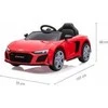 MILLY MALLY 5734 Audi R8 Spyder Raudona akumuliatorinė transporto priemonė