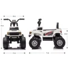 Ford F-150 Raptor Milly Mally Electric Ride-On Car baltas