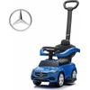 Motoroleris su kreipiančiąja vairuoja MERCEDES C-Class Deluxe Milly Mally Mėlyna