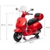 Milly Mally Elektrinis motoroleris Vespa GTS Super, Raudona