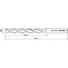 HIKOKI SDS MAX grąžtas su keturiomis briaunomis 18 x 540mm